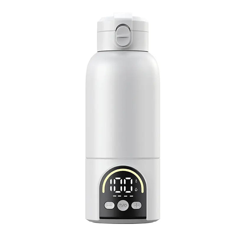 Portable Bottle Warmer with Night Light – 12000mAh Rechargeable 17oz Travel Milk Warmer